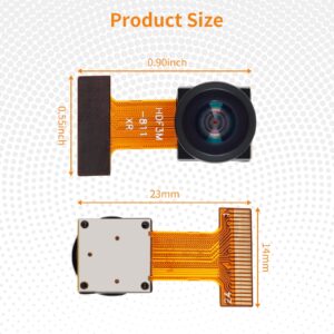 JESSINIE OV2640 Camera Module 200W Pixel Large Wide Angle 140 Degree Monitoring Identification Cam Module 2MP CMOS Mini Camera 24P Connector Support JPEG Output