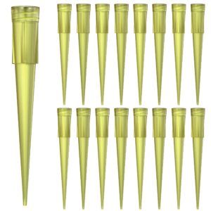 200ul pipette tips, 1000pcs universal liquid pipettor tips, clear yellow, dnase/rnase free transfer pipettes for laboratory disposable pipettes tips