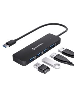 utechsmart 4-in-1 usb-c hub with type c, usb 3.0, usb 2.0 compatible for 2023-2016 macbook pro 13/14/15/16, new mac air/surface, chromebook, multiport charging & connecting adapter