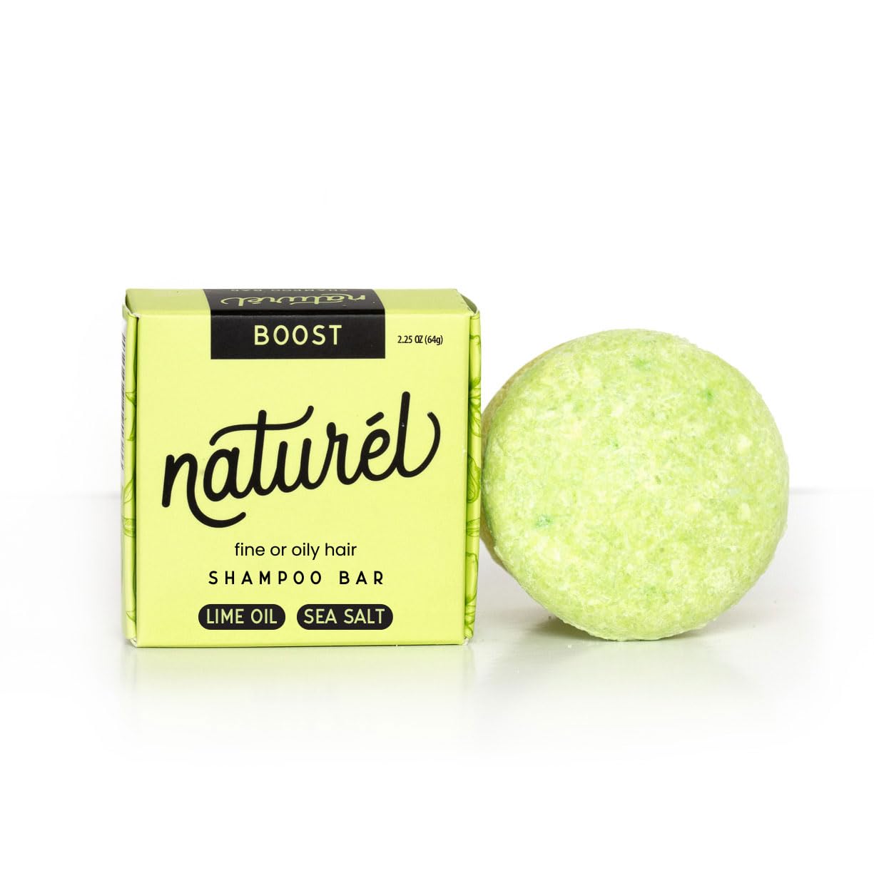 NATURÉL Naturel Boost Volumizing Shampoo Bar for Fine or Oily Hair, Volumizing Shampoo Bar, Vegan, Zero Waste, Cruelty Free, Made in USA