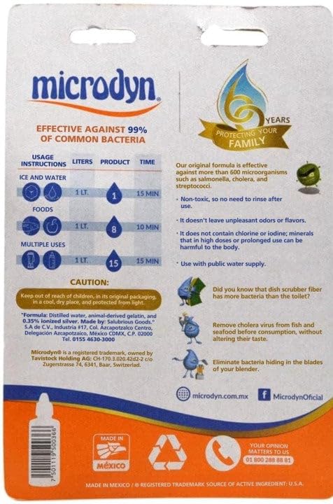 Microdyn 15 Ml (0.5 Fl Oz) Fruit and Vegetable Wash