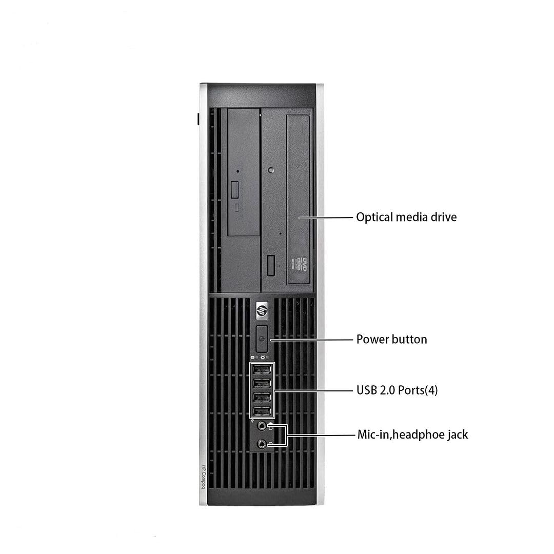 HP Elite Desktop Computer,8300 Office Small Form Factor PC, Windows 10 Desktop,i5 Tower,32GB RAM,1TB SSD + 2TB HDD,DVDRW,DP,HDMI,WiFi,BT,VGA,Wireless Keyboard and Mouse+TJJ Pad (Renewed)