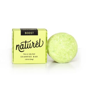 NATURÉL Naturel Boost Volumizing Shampoo Bar for Fine or Oily Hair, Volumizing Shampoo Bar, Vegan, Zero Waste, Cruelty Free, Made in USA