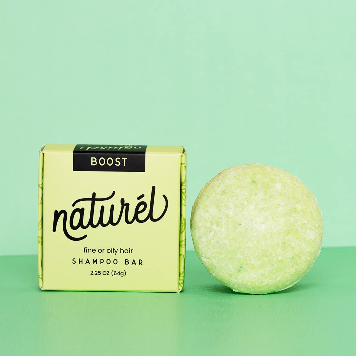 NATURÉL Naturel Boost Volumizing Shampoo Bar for Fine or Oily Hair, Volumizing Shampoo Bar, Vegan, Zero Waste, Cruelty Free, Made in USA