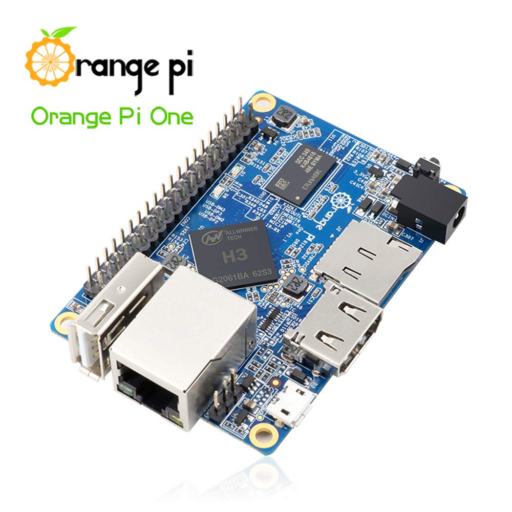 Orange Pi One Single Board Computer 1GB DDR3 AllWinner H3 Quad Core Run Android Ubuntu Debian (One(1GB)+Case+Power Supply)