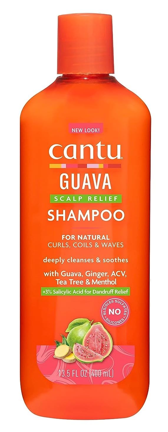 Cantu Guava Shampoo Scalp Relief 13.5 Ounce (400ml) (Pack of 2)