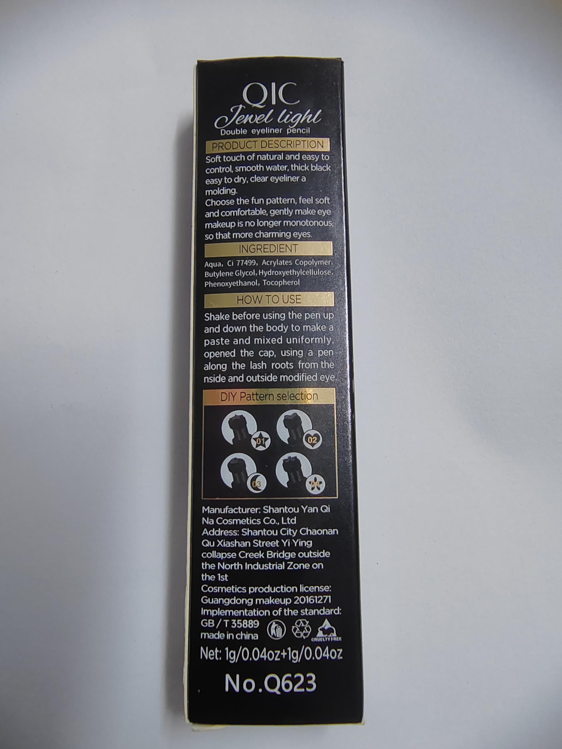 Go Ho Black Liquid Eyeliner Stamp,Star Stamp Eyeliner Makeup,Double-Side Waterproof Eyeliner Pen,Long-lasting Smudge-proof Tattoo Tools,Black Eye Liner Makeup,1 PC