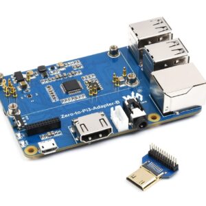 waveshare Pi Zero 2W to Raspberry Pi 3B/B+ Adapter,Based on Raspberry Pi Zero 2W to Reproduce The Original Appearance of The 3B Series,Alternative Solution for Raspberry Pi 3 Model B/B+