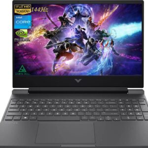 HP 2022 Victus 15.6" FHD 144Hz Gaming Laptop, Intel 12th Core i5-12450H, 16GB RAM, 512GB PCIe SSD, NVIDIA GeForce GTX 1650 Graphics, Backlit Keyboard, Win 11 Pro, Mica Silver, 32GB Snowbell USB Card