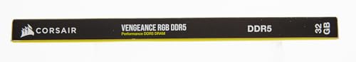 CORSAIR VENGEANCE RGB DDR5 RAM 32GB (2x16GB) 6200MHz CL36 Intel XMP iCUE Compatible Computer Memory - White (CMH32GX5M2B6200C36W)