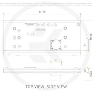 EKWB EK-Quantum Reflection 2 PC-O11D XL D5 PWM Distibution Plate, D-RGB, Plexi