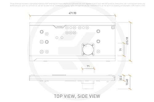 EKWB EK-Quantum Reflection 2 PC-O11D XL D5 PWM Distibution Plate, D-RGB, Plexi