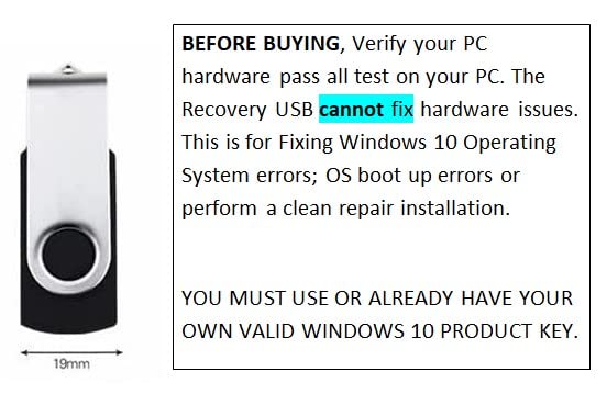 Windows 10 bootable USB for Repair | Recovery | Re-Installation | fix Boot Errors - fix Update Errors for Windows 10 Computers PC