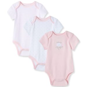 Little Me Baby Girls' 3-Pack of Onesies, Pink, Newborn