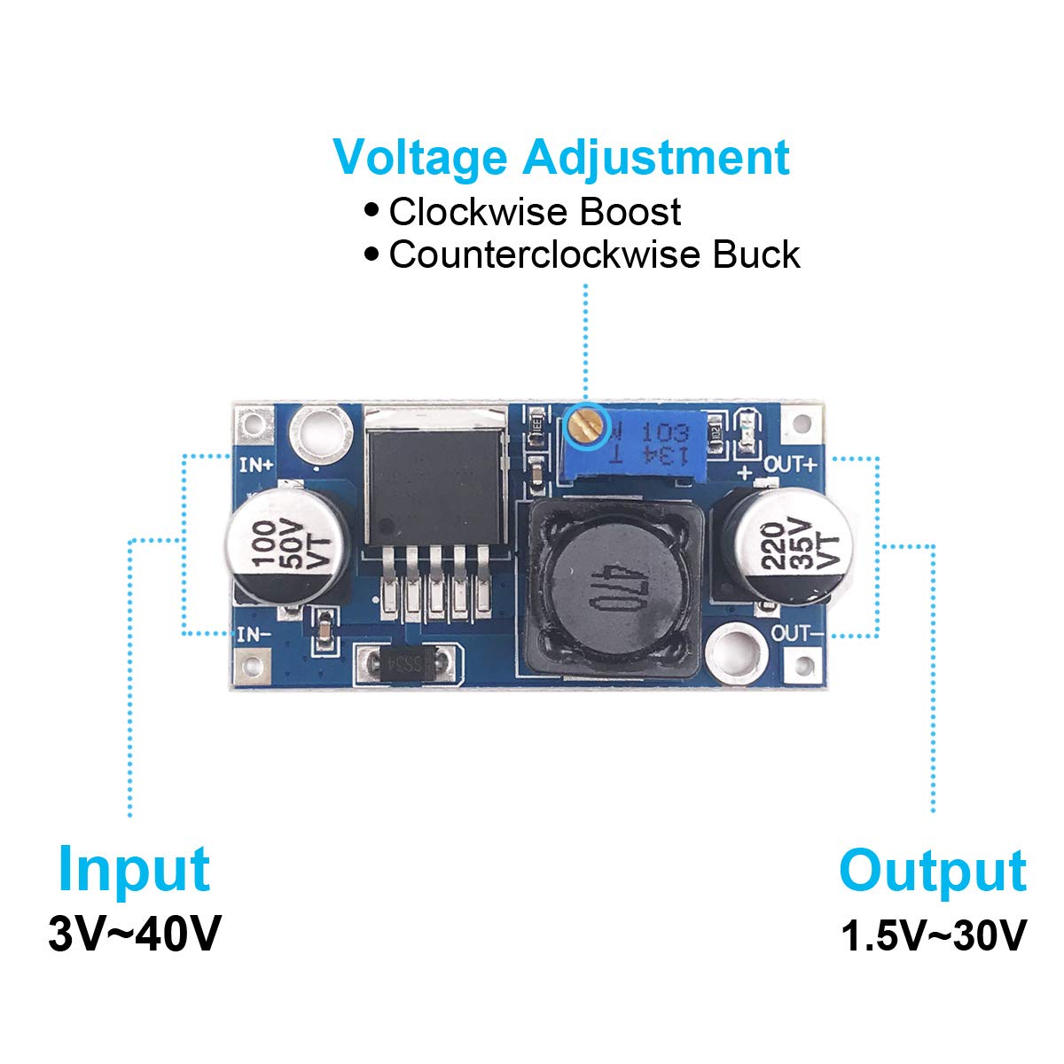 BULVACK 20 PackLM2596 DC-DC Buck Converter Power Converter