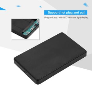 2.5 inch Hard Drive Enclosure, USB2.0 IDE Parallel Port Mobile Hard Disk Box, High Speed HDD Case External Storage, for PC Notebook Computers