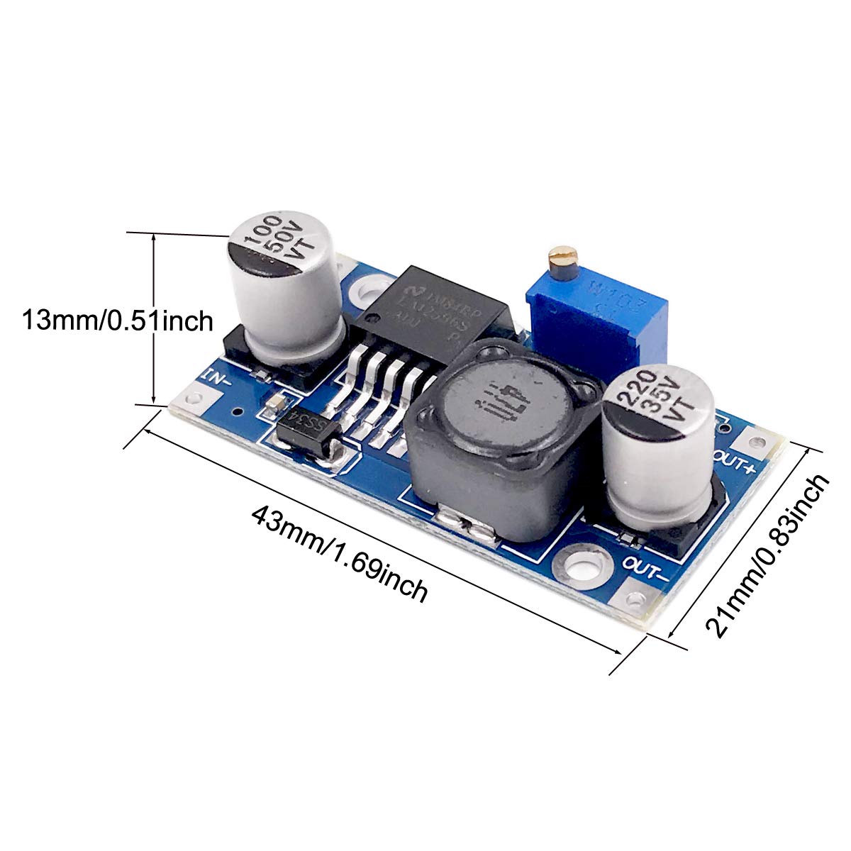 BULVACK 20 PackLM2596 DC-DC Buck Converter Power Converter