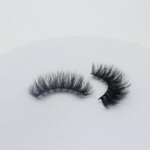 Mebver False Eyelashes Cat Eye Faux Mink Lashes Natural Look Fluffy Wispy Lashes That Look Like Extensions Pestañas Postizas D Curl Lash Strips Short Fox, 7 Pairs Pack