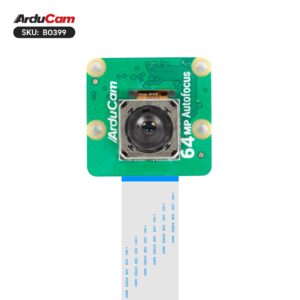 Arducam 64MP Hawkeye Ultra High-Resolution Autofocus Camera Module for Raspberry Pi, Compatible with Raspberry Pi 5/4B/3B+/3B/2B/A+/Zero/W/Zero WH