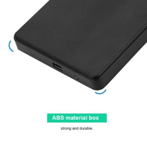 2.5 inch Hard Drive Enclosure, USB2.0 IDE Parallel Port Mobile Hard Disk Box, High Speed HDD Case External Storage, for PC Notebook Computers