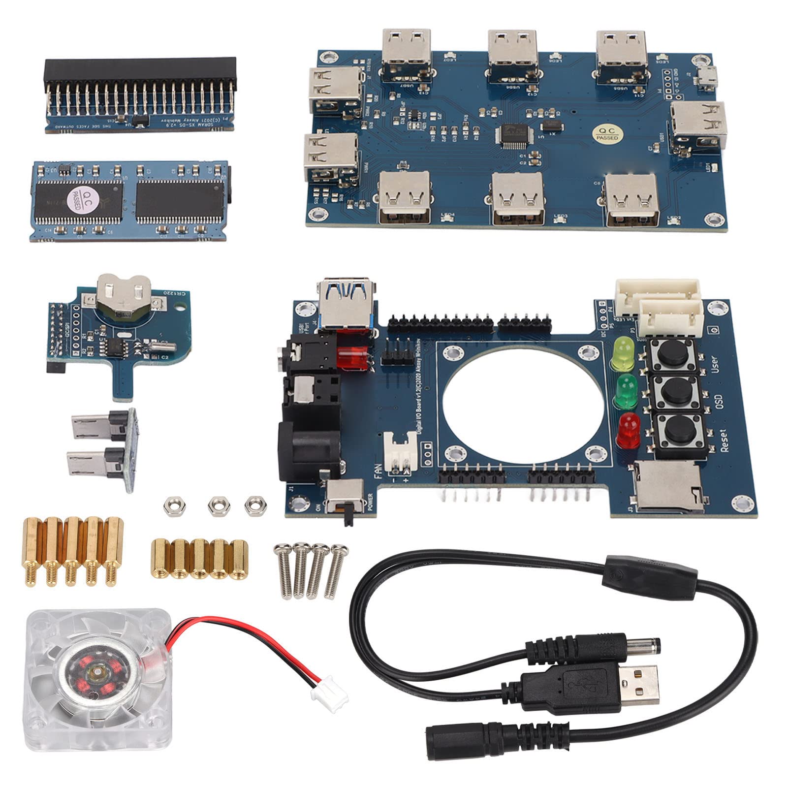 Digital IO Board Kit, Project Starter Kit for DE10 FPGA for MisterFPGA, SDRAM V2.9 for Multi Gaming Console