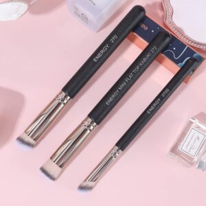 ENERGY Concealer Brush Set Professional Angle Under Eye Concealer Brushes Flat Top Perfect For Eye Concealer Foundation Blending Liquid Cream or Flawless Powder Cosmetics Buffing Stippling