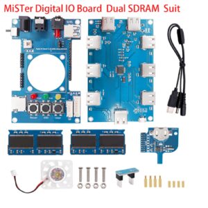 Digital IO Board Kit, Project Starter Kit for DE10 FPGA for MisterFPGA, SDRAM V2.9 for Multi Gaming Console