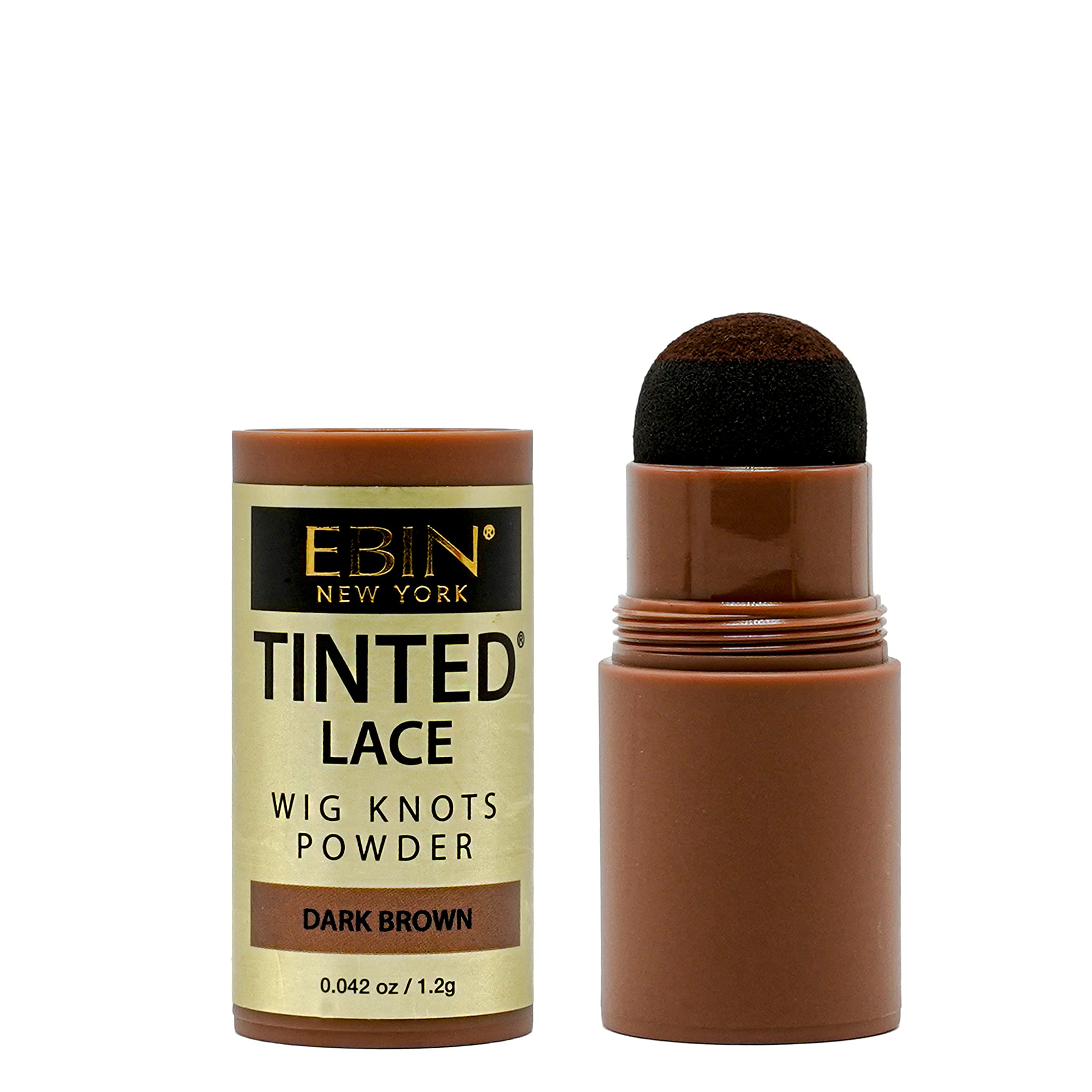 EBIN NEW YORK Tinted Lace Powder - Dark Brown, 1.2g | Long Lasting Formula, Matching Skin Tone, Natural Look