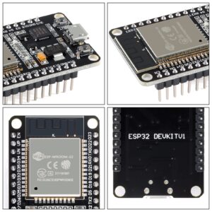 EC Buying ESP32 WROOM Development Board, ESP32S Development Board Integrated WiFi+ Bluetooth Dual Core Microcontroller Processor Ethernet Interface I2S I2C Suitable for Arduino/IoT/Smart Home（3PCS）