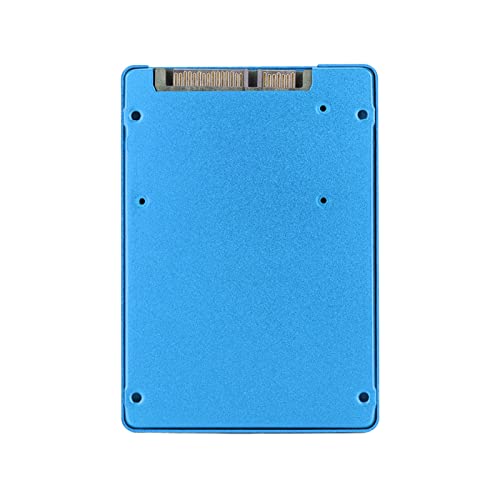 SSD Adapter Enclosure Kit, Aluminum Alloy SSD Adapter Enclosure with high Heat Dissipation for Office and Home Computer Blue