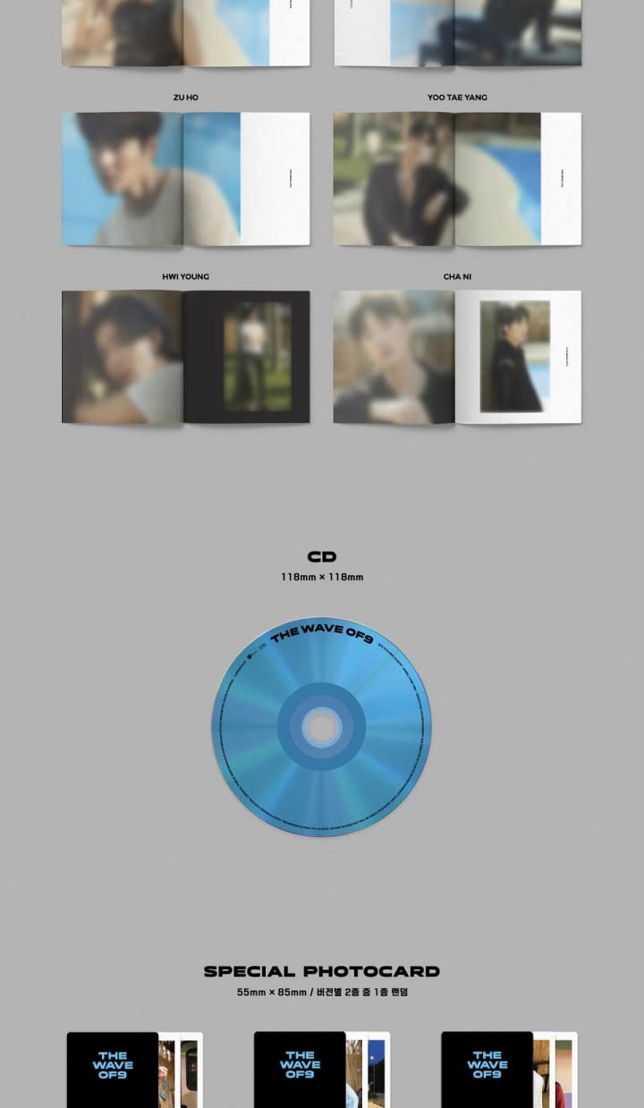 DREAMUS SF9 The Wave OF9 11th Mini Album Jewel Case DAWON Version CD+20p Booklet+1p Special PhotoCard+1p Selfie PhotoCard+Tracking Sealed