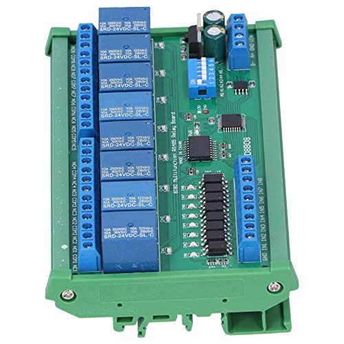 PLC Expansion Board, Professional 9600BPS 6 Working Modes RS485 Relay Module for 64 Devices in Parallel