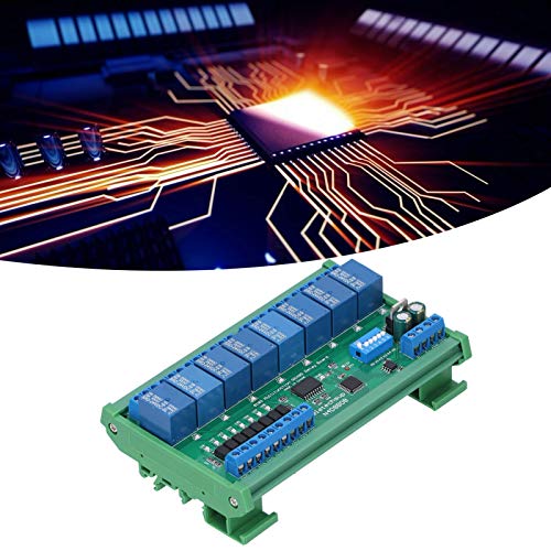 PLC Expansion Board, Professional 9600BPS 6 Working Modes RS485 Relay Module for 64 Devices in Parallel