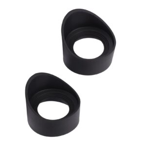 2Pcs Rubber Eyepiece Eye 27mm, Professional Collapsible Eye Guards Cups, for Microscope Eyepieces, Monoculars and Binoculars of 42?48mm/1.65?1.89in