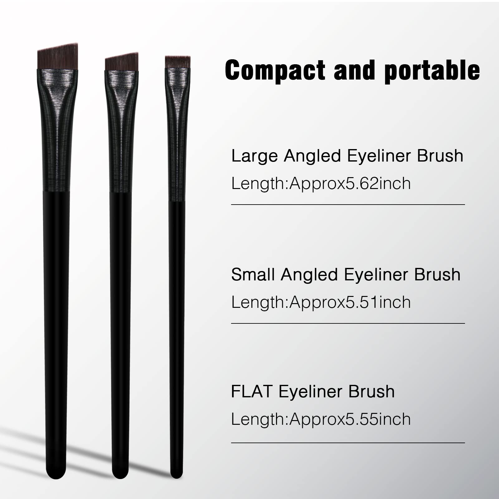 Eyeliner Brush Brow Tint Brushes Eyebrow Brushes Set Fine Angled Point Angled Slanted Tinting Brushes Ultra Thin Flat Makeup Brush Premium Eyebrow Brush Precision Gel Professional Soft Synthetic Hairs