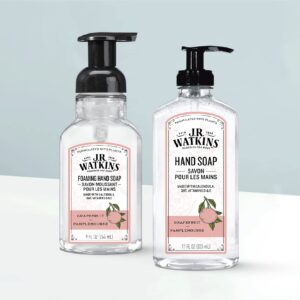 J.R. Watkins Gel Hand Soap For Bathroom or Kitchen, Scented, USA Made And Cruelty Free, 11 Fl Oz, Grapefruit, 3 Pack