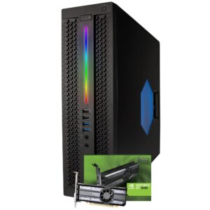 hp elite rgb gaming desktop computer | intel quad core i5 (3.6ghz turbo) | geforce gt 1030 (2gb) gpu | 16gb ddr4 ram | 500gb solid state ssd + 1tb hdd | 5g-wifi + bluetooth | windows 10 gaming pc (renewed)