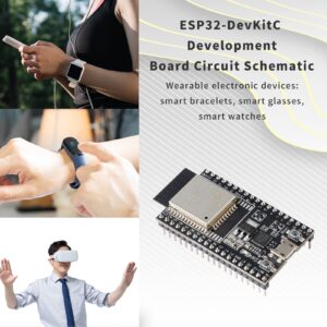 000 EC Buying ESP32-DevKitC Development Board,ESP32 Development Board Equipped with WROOM-32D Module Integrated WiFi Bluetooth Module Microprocessor Interface SPI I2C I2S Suitable