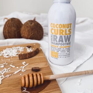 Real Raw Coconut Shampoo - Hydrate, Enhance, Define Curls - Defrizz and Detangle 12 Fl Oz