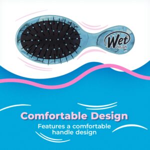 Wet Brush Squirt Detangler Hair Brushes, Artic Blue - Mini Detangling Comb with Ultra-Soft IntelliFlex Bristles Glide Through Tangles with Ease - Pain-Free Hair Accessories for All Hair Types