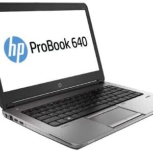 HP ProBook 640 G1 14"" Laptop, Intel Core i5, 8GB RAM, 128GB SSD, Win10 Home, Black (Renewed)