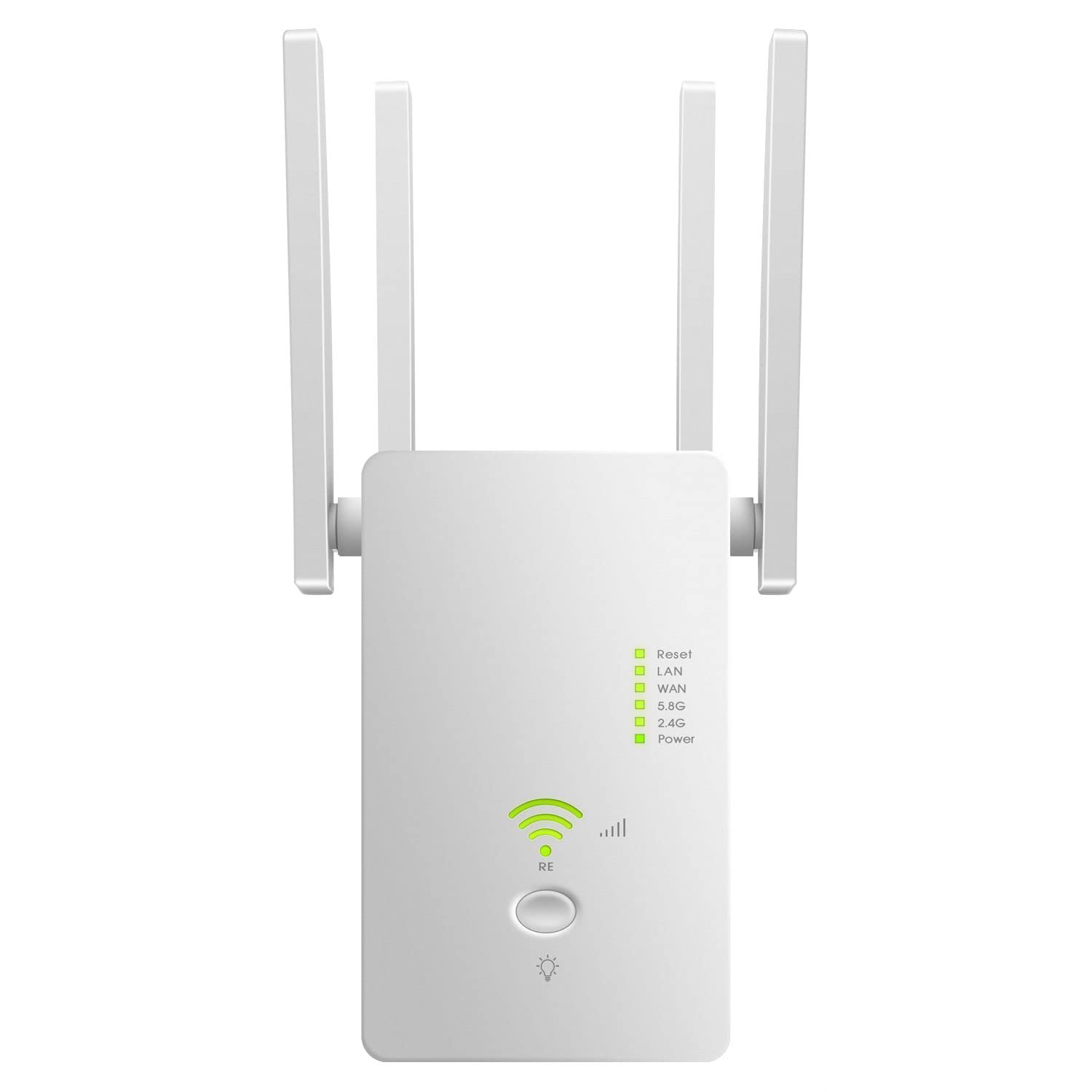 WiFi Range Extender Signal Booster Covers Up to 2640 Sq.ft and 25 Devices, Up to 1200Mbps Dual Band WiFi Repeater with Ethernet Port Internet Booster for Home