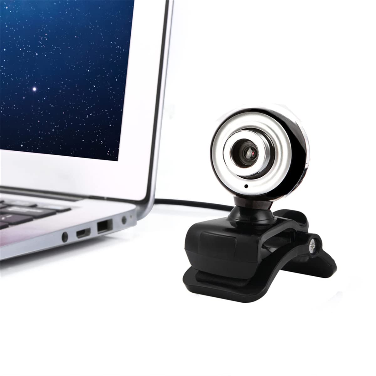 SYVI Webcam,HD Webcam with Mic Software Control and Privacy Mask, USB PC Camera,Plug and Play,for Zoom/Skype/Teams Meetings and Video Calls,Black