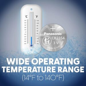 Panasonic CR2354 3.0 Volt Long Lasting Lithium Coin Cell Batteries in Child Resistant, Standards Based Packaging, 1-Battery Pack