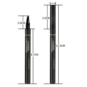 Boobeen Eyebrow Pen Waterproof Liquid Eyebrow Pencil, Microblading Eyebrow Pen with Precision Applicator, Creates Natural Eyebrow Makeup