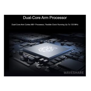 waveshare RP2040-Plus Mini Board High-Performance Pico-Like MCU Board Based on Raspberry Pi RP2040 Chip,Dual-core Arm Cortex M0+ Processor,USB-C Connector,Onboard 4MB Flash,Higher Current DC-DC Chip