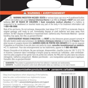 Panasonic CR2354 3.0 Volt Long Lasting Lithium Coin Cell Batteries in Child Resistant, Standards Based Packaging, 1-Battery Pack