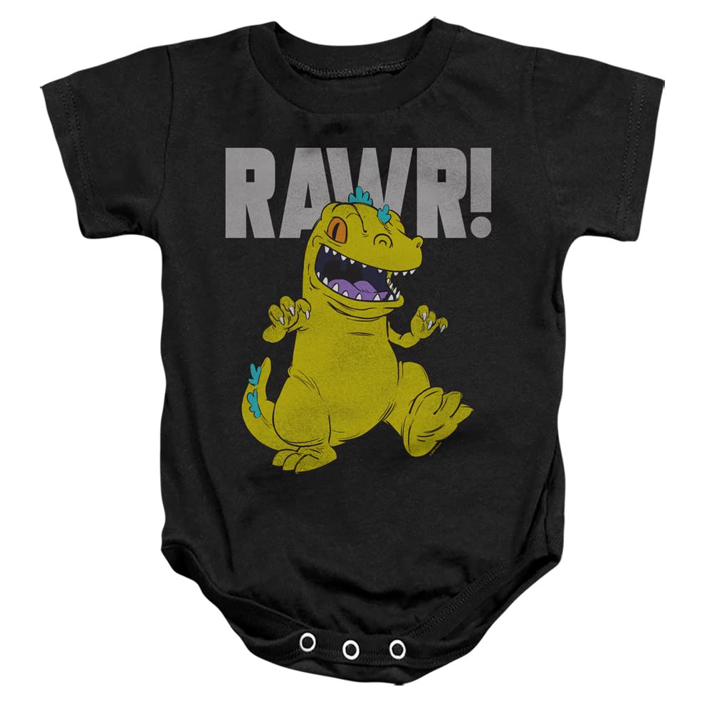 Rugrats Reptar Unisex Infant Snap Suit for Baby (6 Months) Black