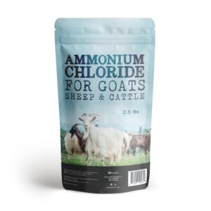 ecoxall premium ammonium chloride for goats and cattle- 2.5 lbs - veterinarian approved ammonium chloride - high concentration chloride solution - goat minerals to support growth & development