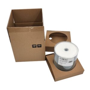 PlexDisc 95252 CD-R 700MB 52X White Inkjet Hub Printable - 100pk Spindle Frustration Free Packaging, 100 Discs